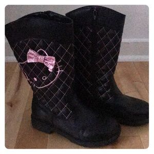 Girls knee boots hello kitty
